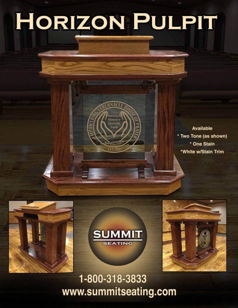 Ultima Corinthian Radius Pulpits For Churches Summit Seating For 