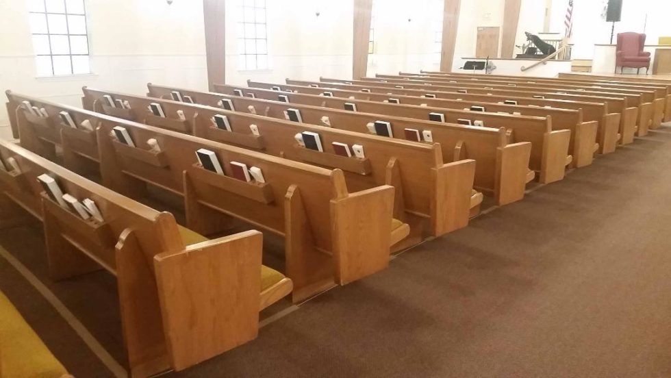 Used Pews for Sale by a church. Free Listings Summit Seating For