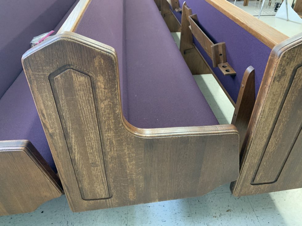 Used Pews for Sale by a church. Free Listings Summit Seating For