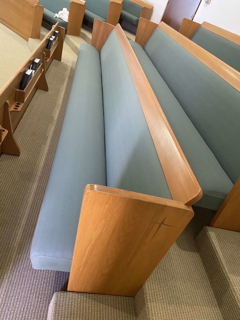 Used Pews for Sale by a church. Free Listings Summit Seating For
