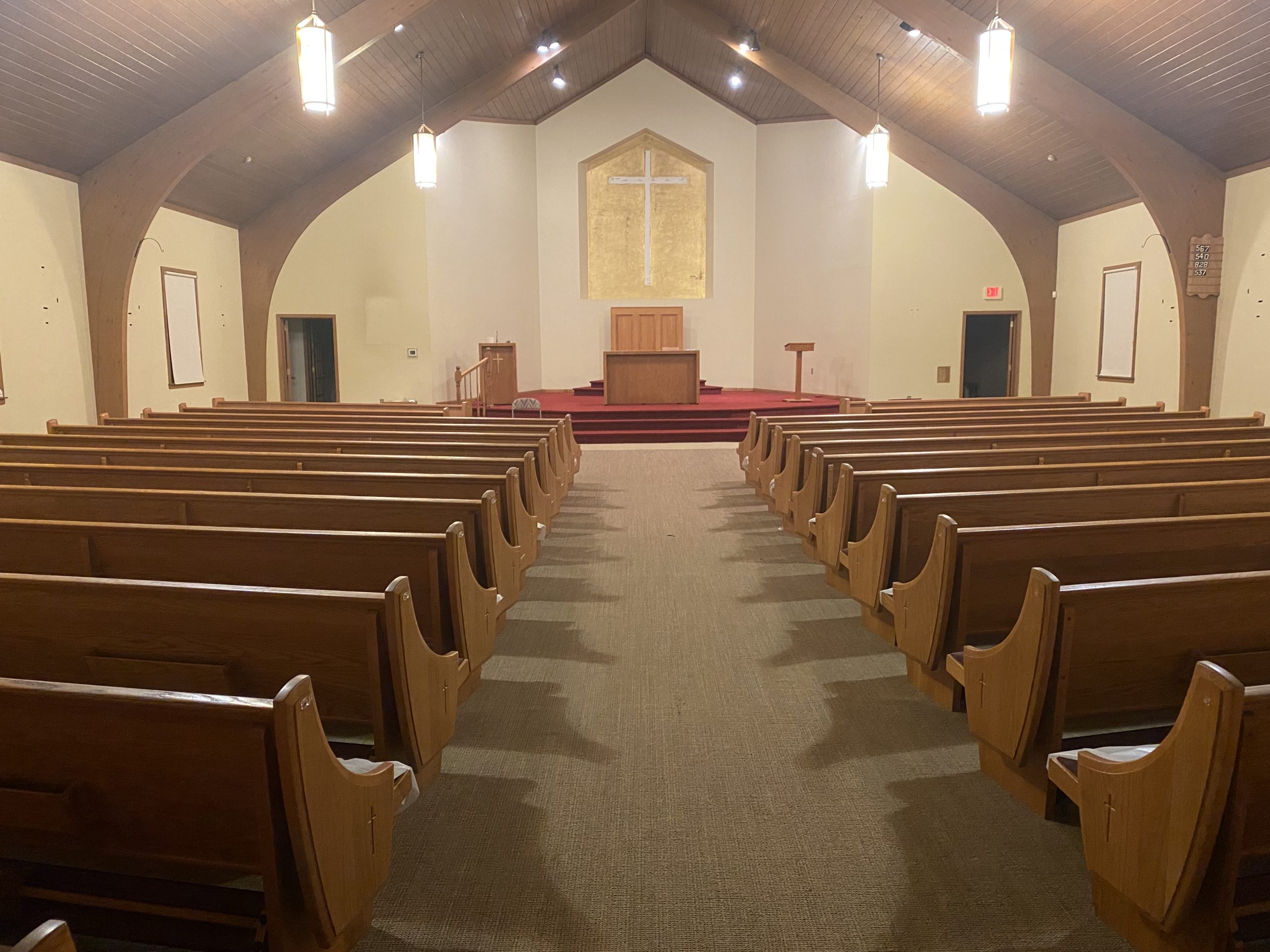 Used Pews for Sale by a church. Free Listings | Summit Seating For