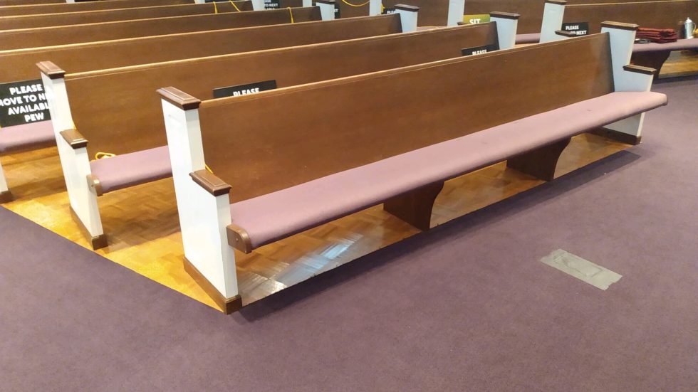 Used Pews for Sale by a church. Free Listings Summit Seating For