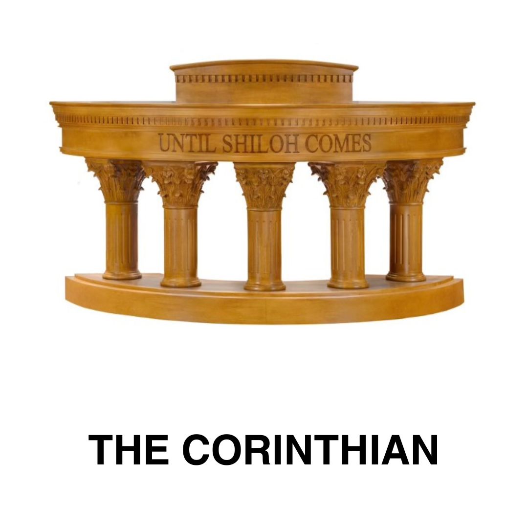the front side of the corinthian radius pulpit
